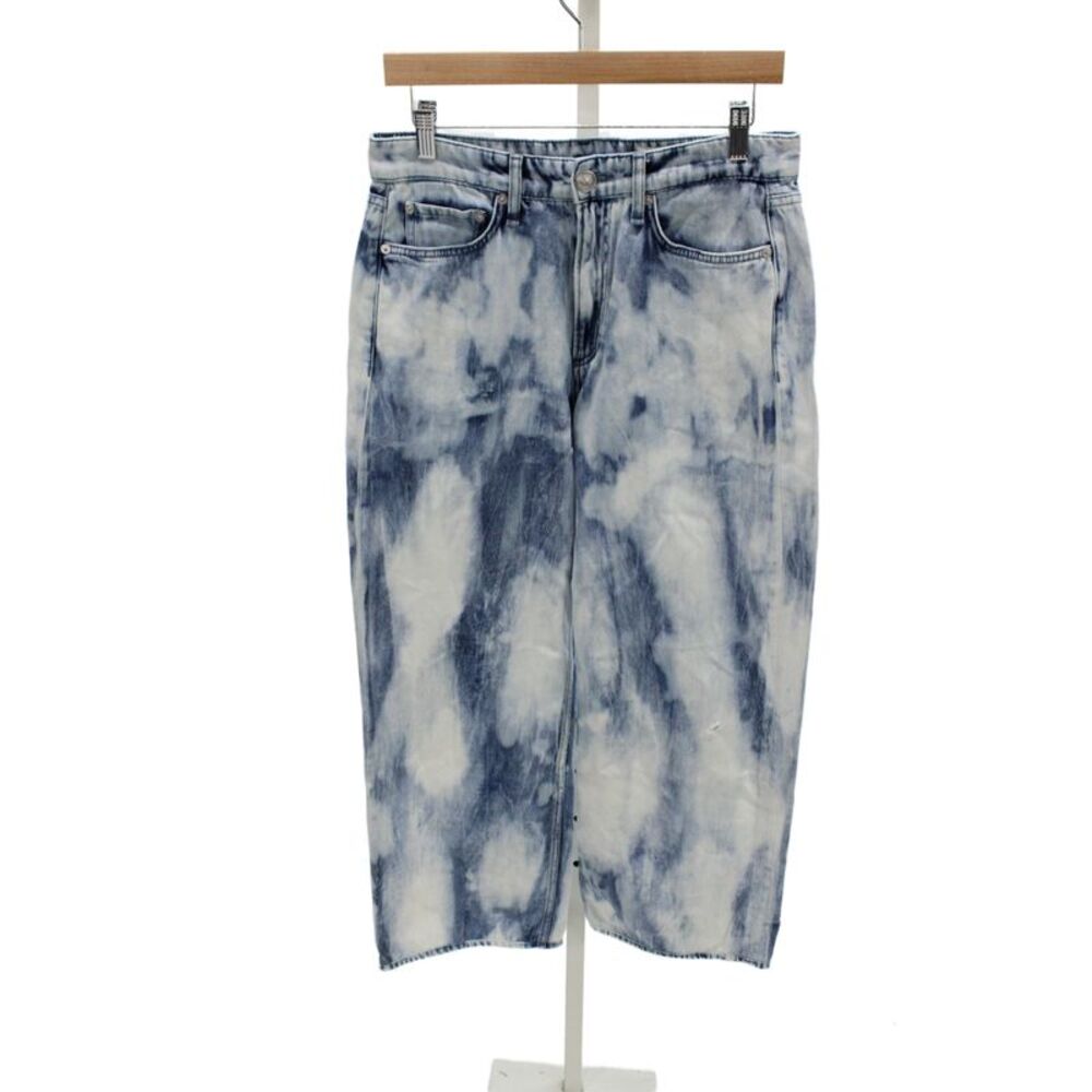 Rag & Bone Unisex Cropped Wide Leg Blue Jeans Size 27